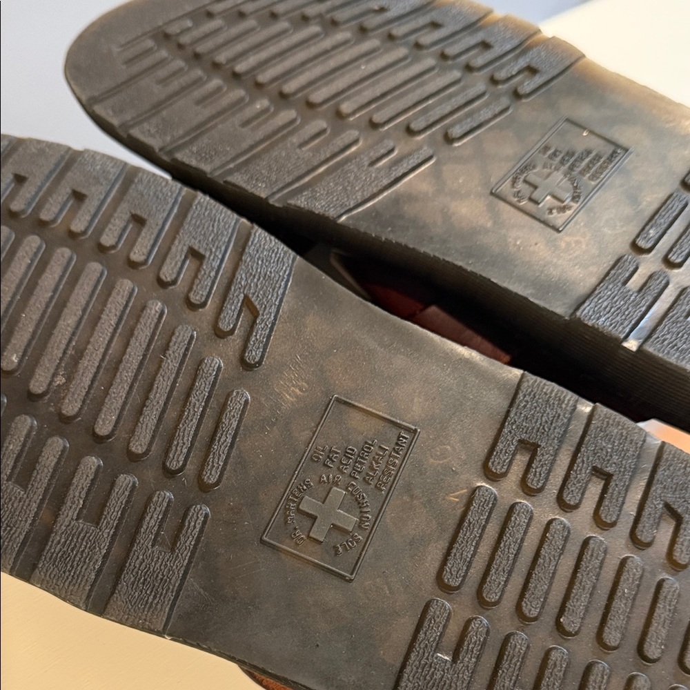 Dr. Martens Men's Double-Strap Slide Sandals - Burgundy Leather - Picture 7 of 7